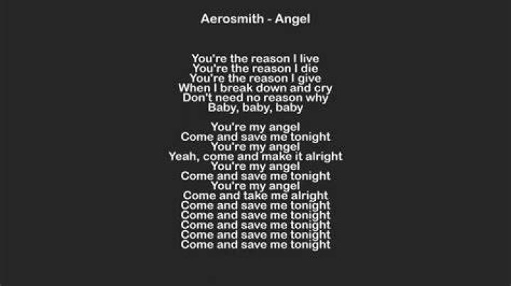 Angel aerosmith lyrics