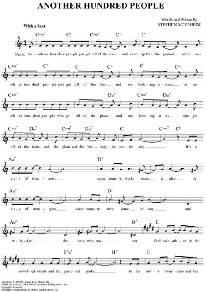 Another hundred people lyrics