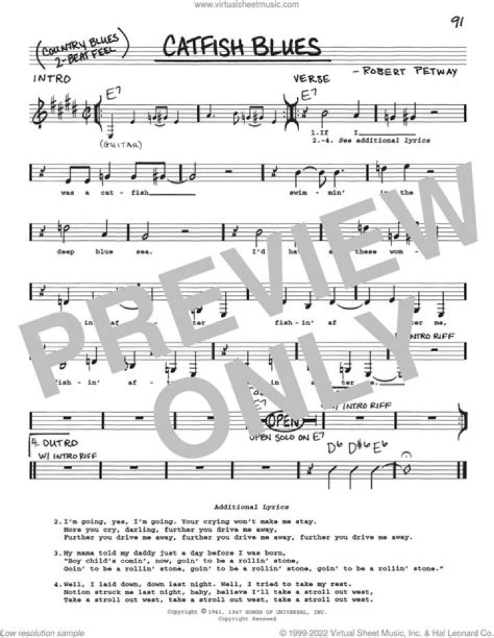 Catfish blues lyrics