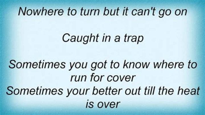 Caught in a trap lyrics