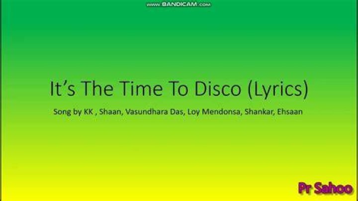 Disco time lyrics