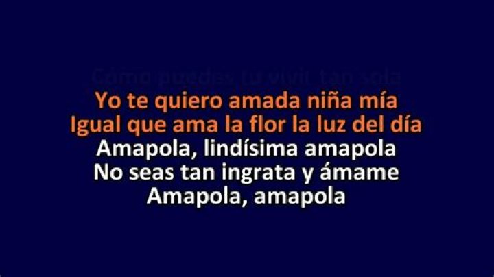 Gaby moreno amapola lyrics