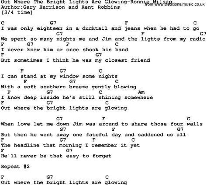 Glowing lights lyrics
