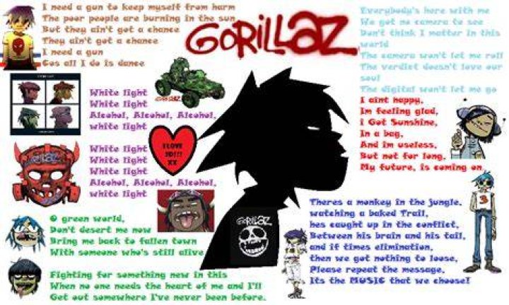 Gorillaz lyrics