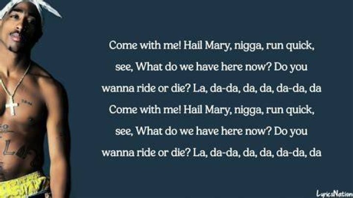 Hail mary by 2pac lyrics