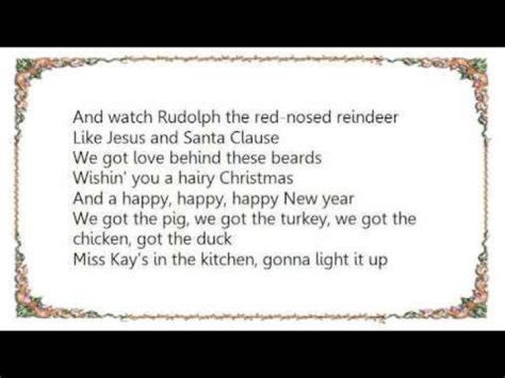Hairy christmas lyrics