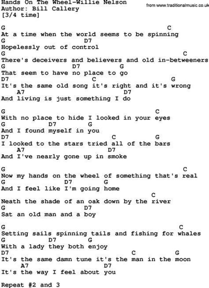 Hands on the wheel lyrics