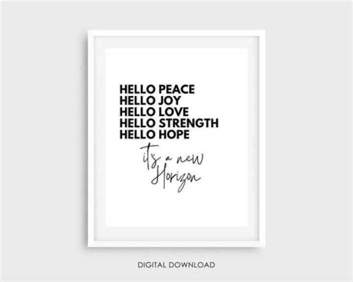 Hello peace, hello joy, hello love lyrics