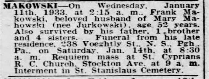 Hunter Makowski Death and Obituary