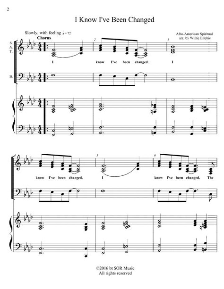 I know i been changed la mass choir lyrics
