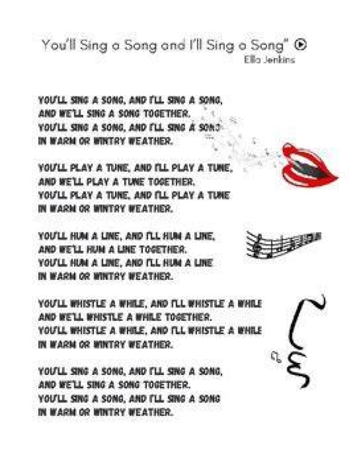 I sing if you sing lyrics