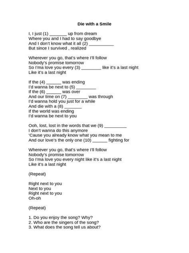 Killer smile lyrics lyrics