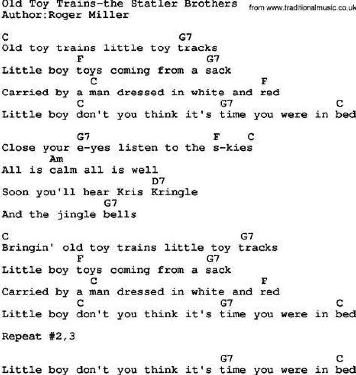 Little toy trains lyrics