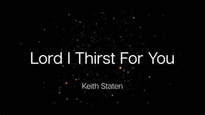 Lord i thirst for you lyrics