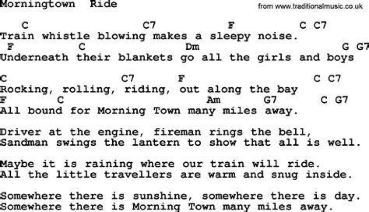 Morningtown ride lyrics
