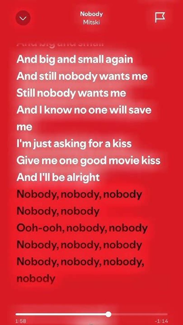 Nobody mitski lyrics