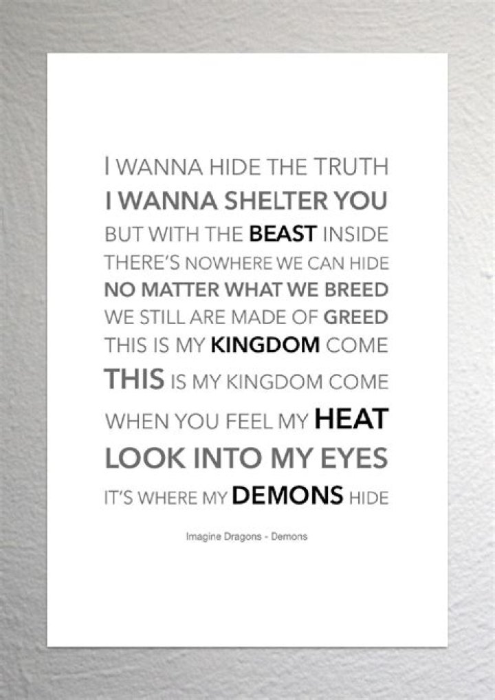 Pretty demons lyrics
