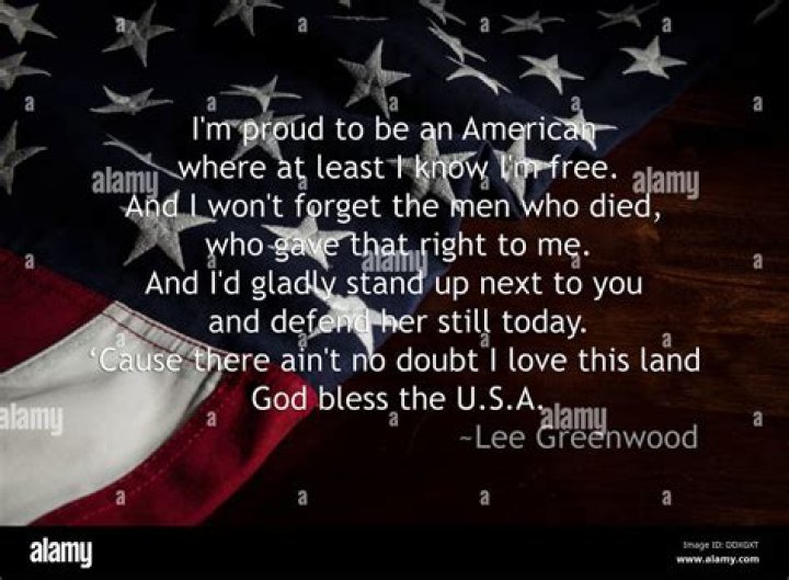 Proud american lyrics
