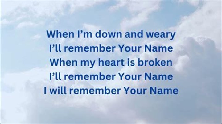 Remember your name lyrics