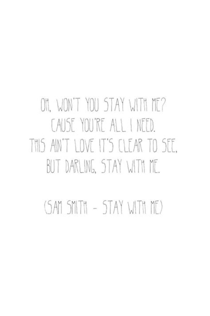 Sam smith stay lyrics