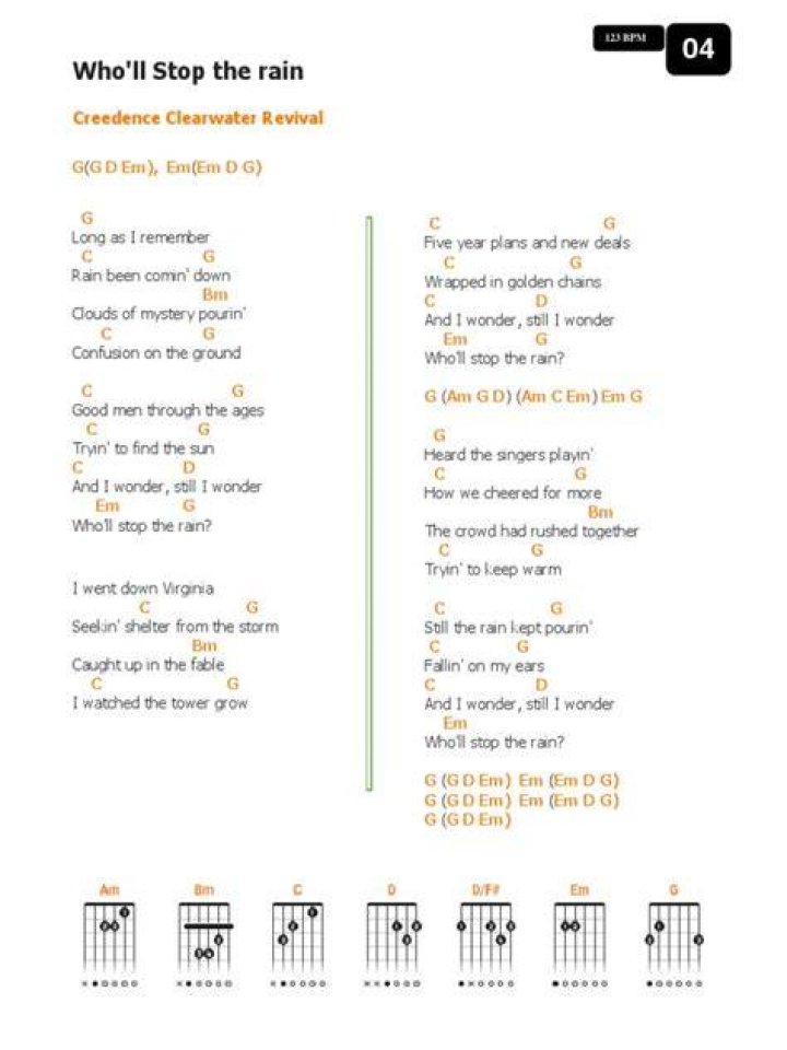 Stop the rain from pouring down lyrics