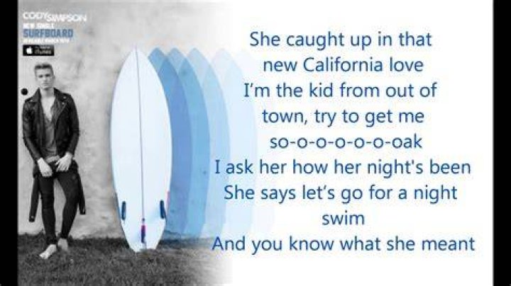 Surfboard riddin the waves lyrics