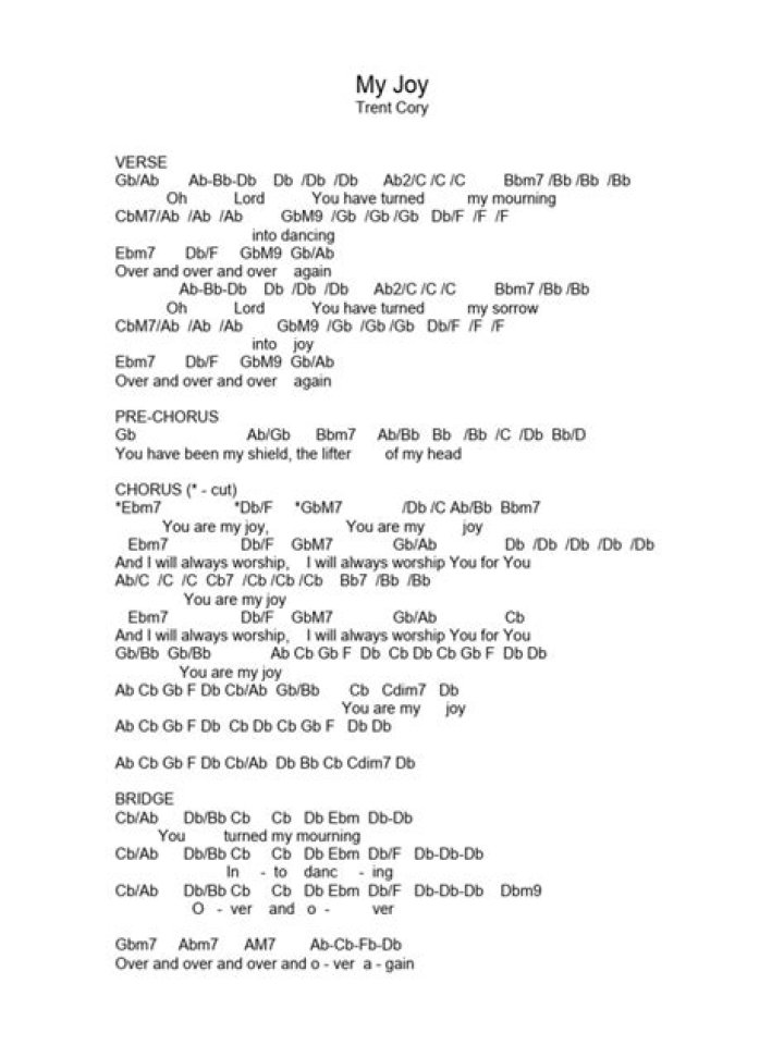 Trent cory lyrics