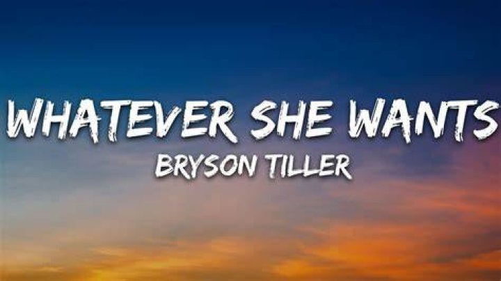 Whatever she wants, whatever she needs lyrics