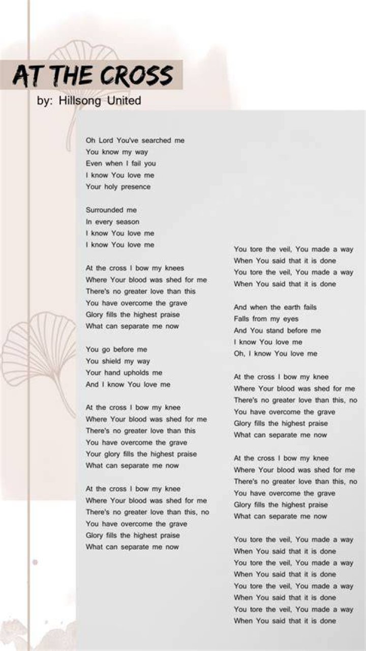 When he was on the cross lyrics lyrics