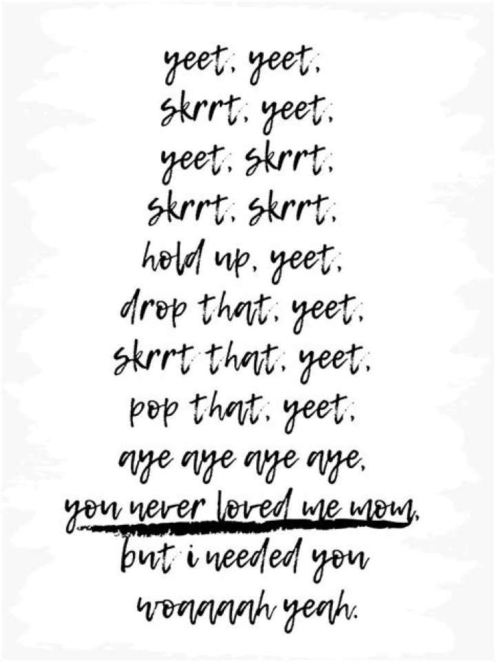 Yeet yeet skirt lyrics
