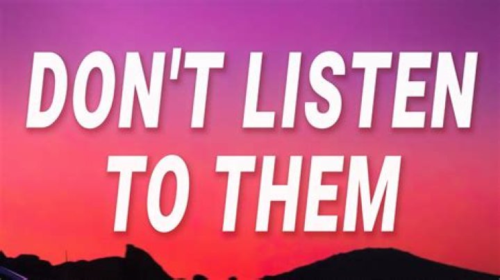 You don’t listen to a word i say lyrics