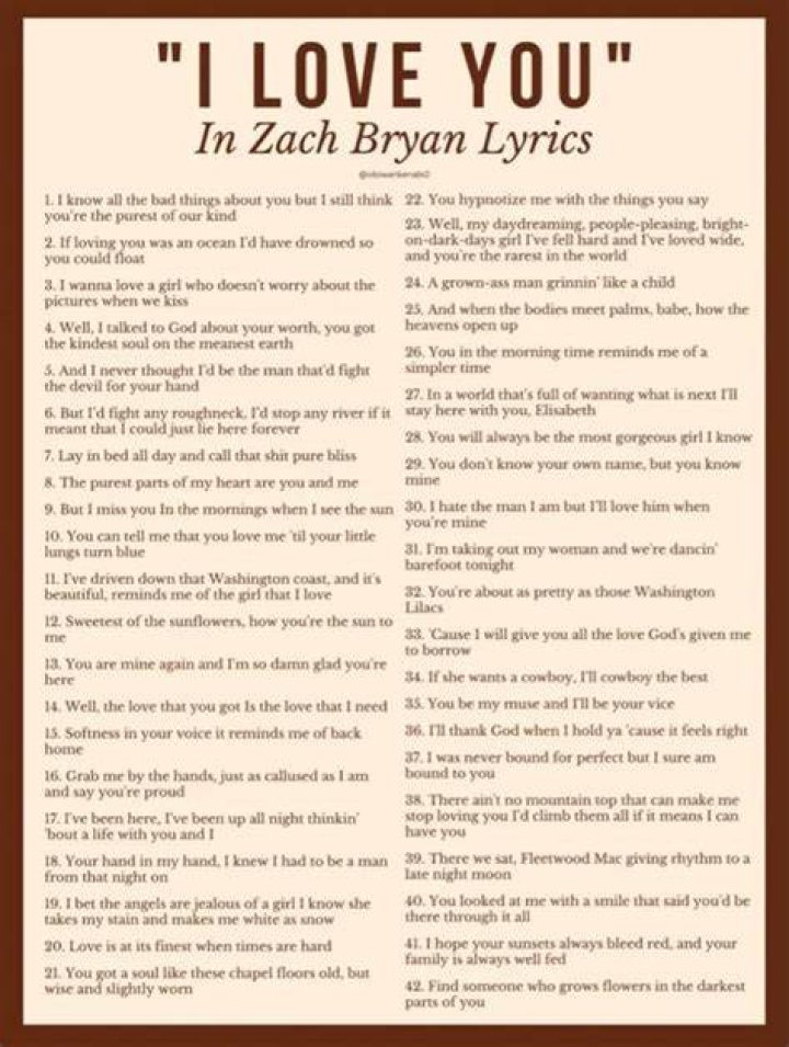 Zack bryan lyrics